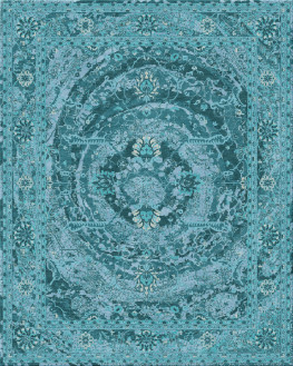 Overseas Collection 7050-OrientalLace - handgefertigter Teppich,  persisch (Indien), 40x40 3ply Qualität